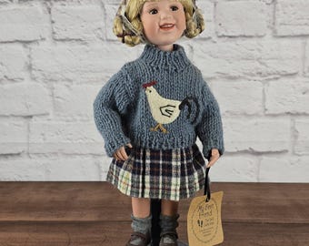 Boyds Collection 'My Best Friend' Shannon Porcelain Doll with Stand in Orig. Box
