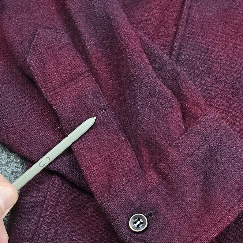 Pendleton Vintage Wool Shirt Mens Medium USA Button Front Lined 60s image 10