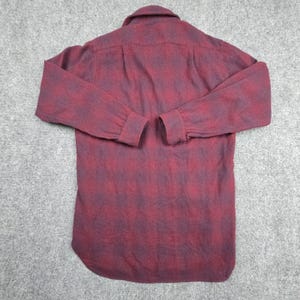 Pendleton Vintage Wool Shirt Mens Medium USA Button Front Lined 60s image 2