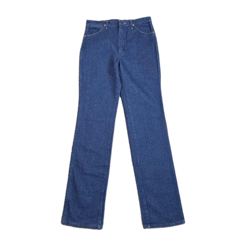 Vaqueros Wrangler vintage 936PWD NOS 33x38, corte ajustado, sobrebotas, corte vaquero, nuevo en caja imagen 1