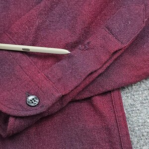 Pendleton Vintage Wool Shirt Mens Medium USA Button Front Lined 60s image 9