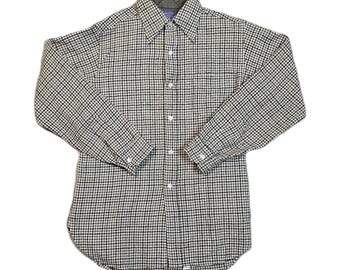 Vintage Pendleton Hahnentritt Wolle Wolle Hemd Jacke Herren M Made in USA 60er Jahre