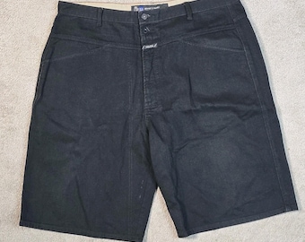 Marithe Francois Girbaud Blue Brand X Shorts Uomo 42 Nero Denim Y2K Anni '90 Grunge