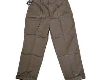 Pantalones holgados con dobladillo plisado Dockers by Levi's, 1999, talla 42 x 30 (nuevos)