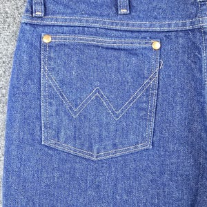 Vaqueros Wrangler vintage 936PWD NOS 33x38, corte ajustado, sobrebotas, corte vaquero, nuevo en caja imagen 6