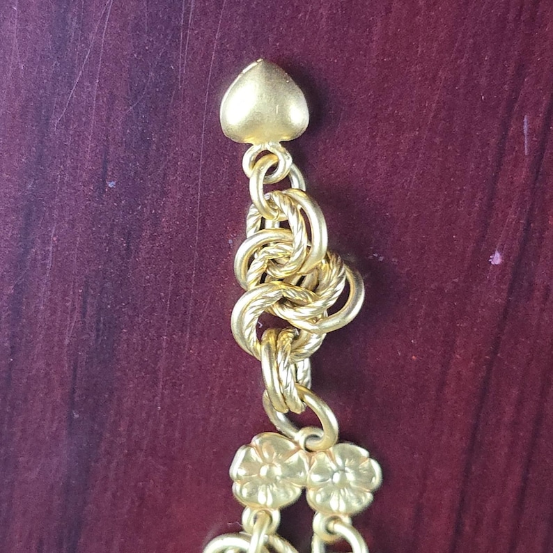 Vintage Kirks Folly Moon Phase Angel Charm Watch-armband in doos afbeelding 5