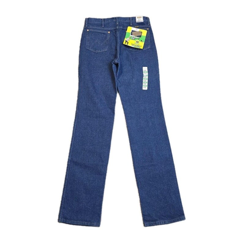 Vaqueros Wrangler vintage 936PWD NOS 33x38, corte ajustado, sobrebotas, corte vaquero, nuevo en caja imagen 2