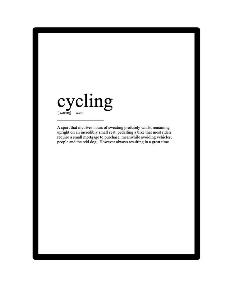 Cycling Meaning Wall Art Definition Digital Download Print Instant cycling-meaning-wall-art-definition-digital-download-print-instant