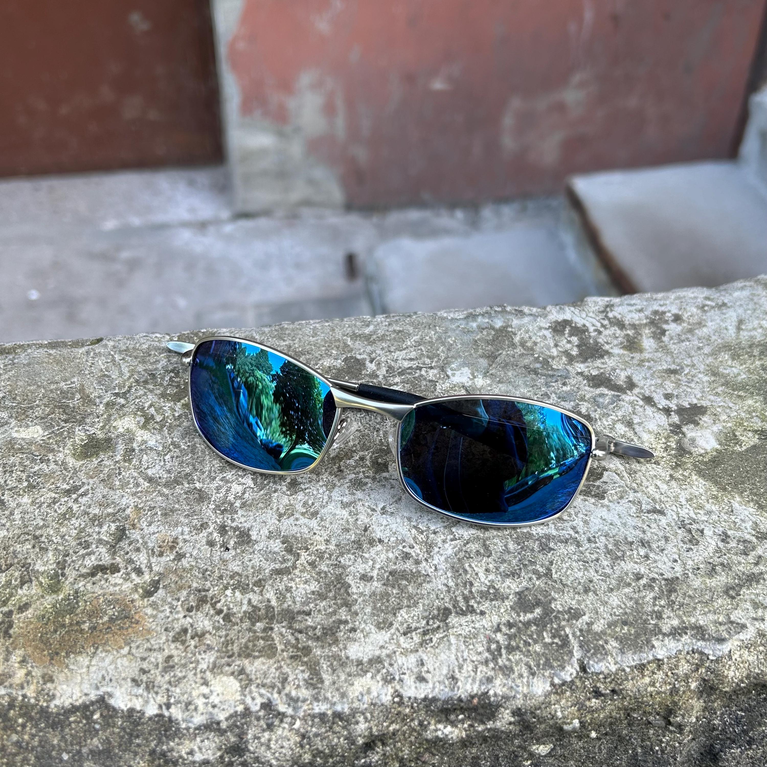 OAKLEY スポーツサングラス ミニッツ2.0 青 ブラウンレンズ OAKLEY オークリー サングラス 交換レンズ ミニッツ 2.0 ミラー
