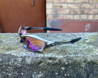 Gafas de sol polarizadas vintage Oakley Splice para ciclismo, estilo gorpcore para exteriores y elegantes.