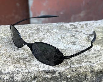 Vintage Oakley E Wire 2.1 Sunglasses: Light Ice Iridium, USA Made