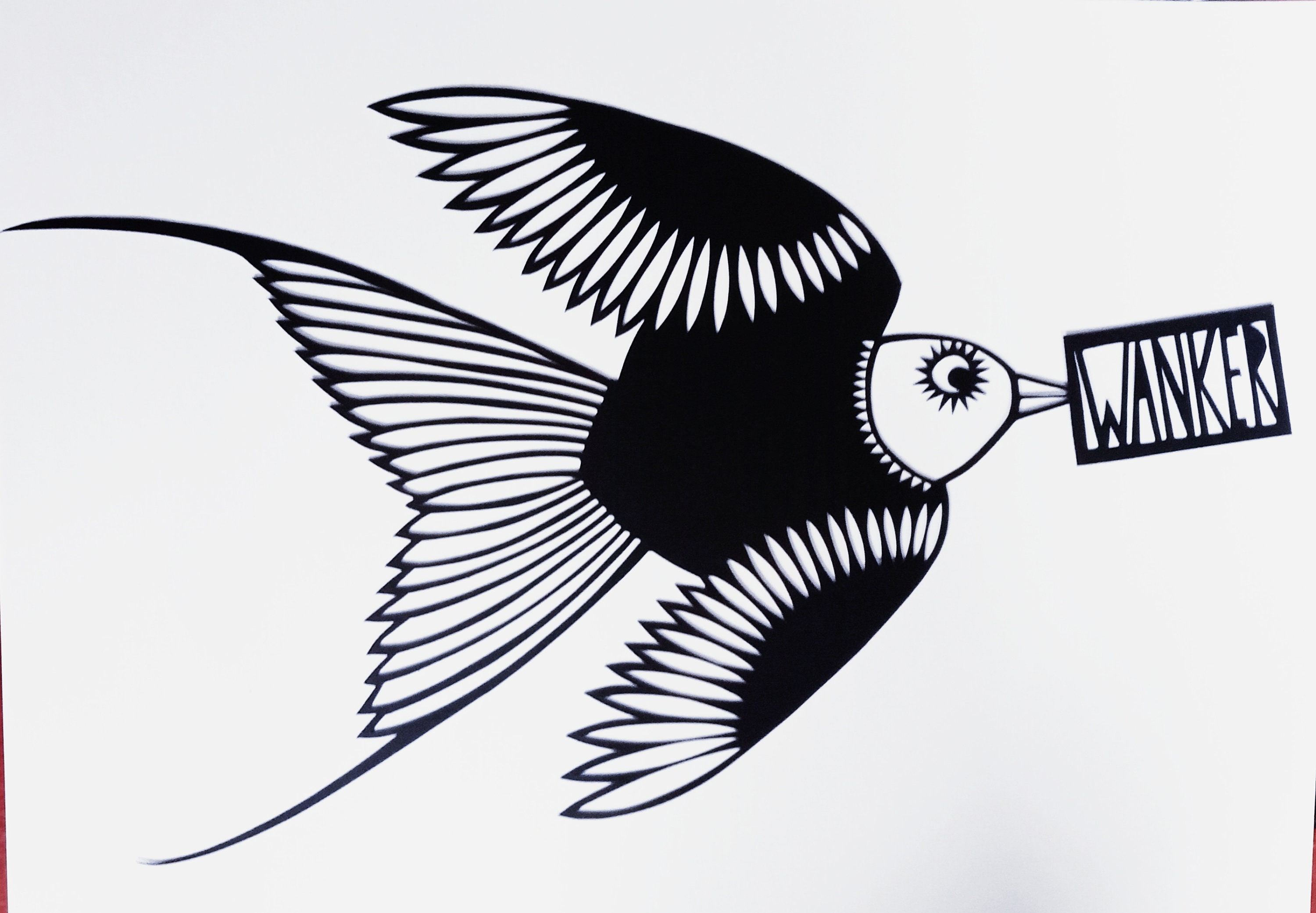 Bad Birds 1 Original Papercut Etsy UK