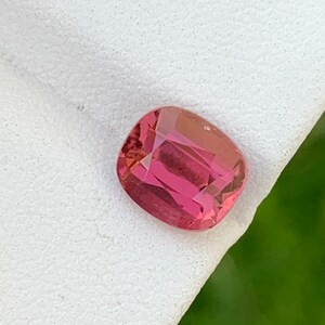2.50 Cts Natural Pretty Loose Pink Tourmaline | Faceted Cushion Shape Pink Tourmaline | Tourmaline From Kunar Mine | Pink Tourmaline Ring