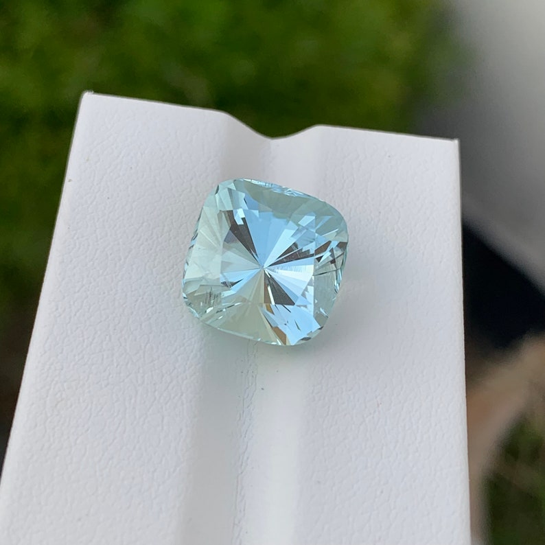 9.20 Carats Stunning Aquamarine Gemstone Cushion Cut Natural Stone From ...