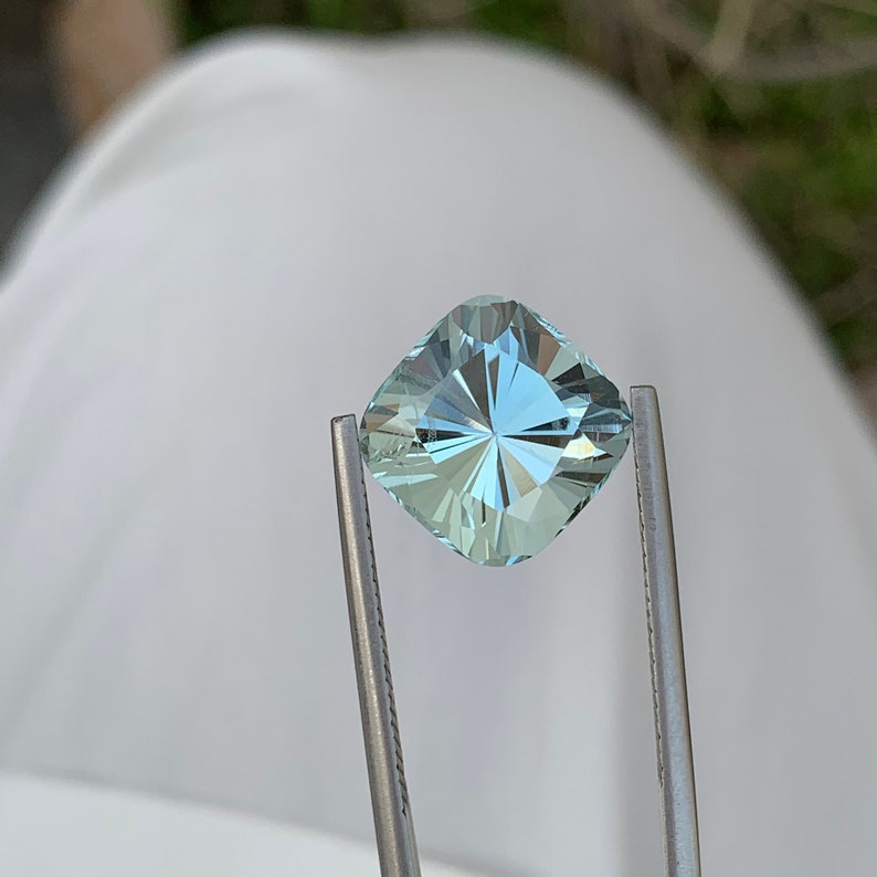9.20 Carats Stunning Aquamarine Gemstone Cushion Cut Natural Stone From ...