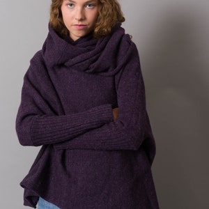 British wool Multiway cardigan jumper image 4