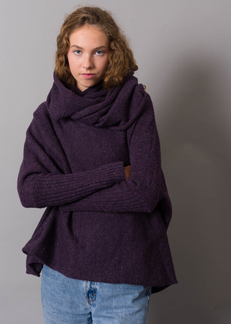 British wool Multiway cardigan jumper image 4