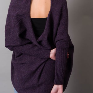British wool Multiway cardigan jumper image 6