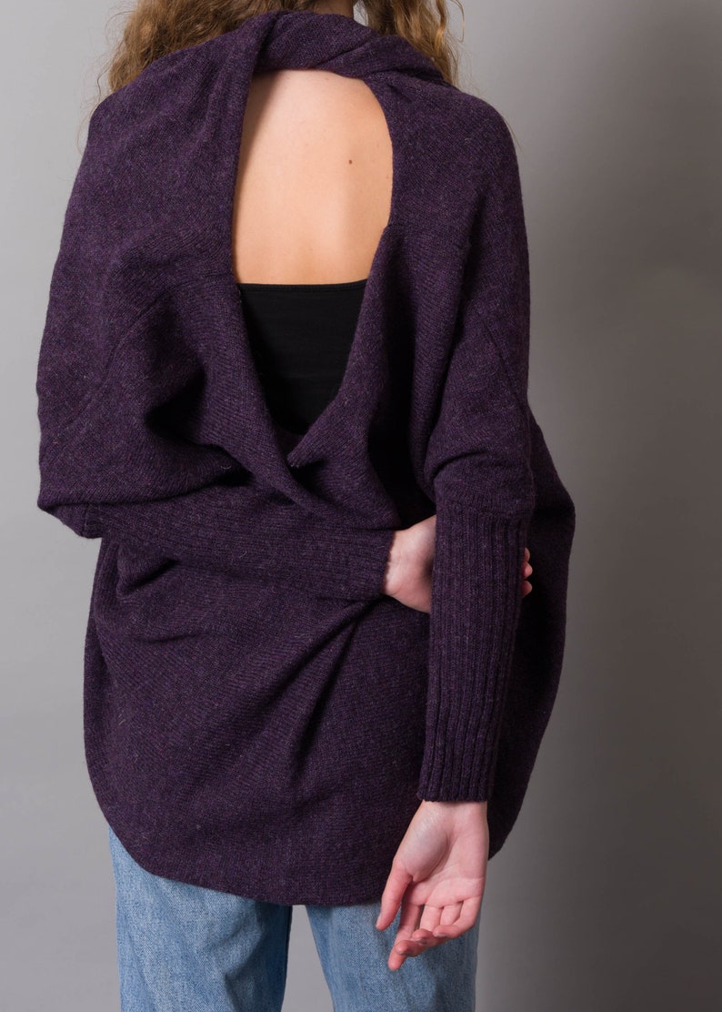 British wool Multiway cardigan jumper image 6