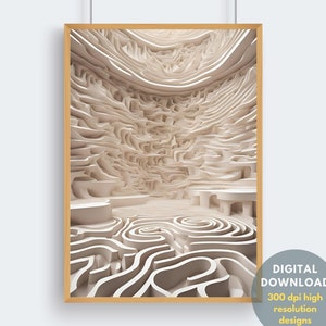 Parametric Wall Art 109 | Parametric Print | Aesthetic Home Decor | Parametric Wall Decor | Parametric Wall Art Gift | Digital Download
