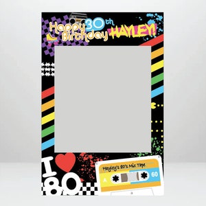 Printable 80s Photo Booth Party Frame | Digital Download