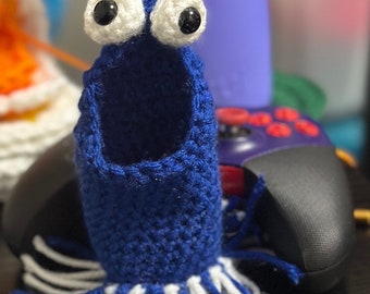 crocheted blue yip yip