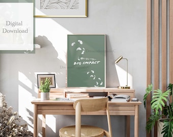 Printable Wall Art, Inspirational Quote