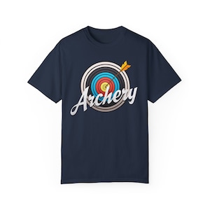 Camiseta de tiro con arco Comfort Colors, regalo de tiro con arco, regalo para camiseta de arquero, presente, camisa de vida de tiro con arco, objetivo de tiro con arco de diseño de equipo deportivo con flecha