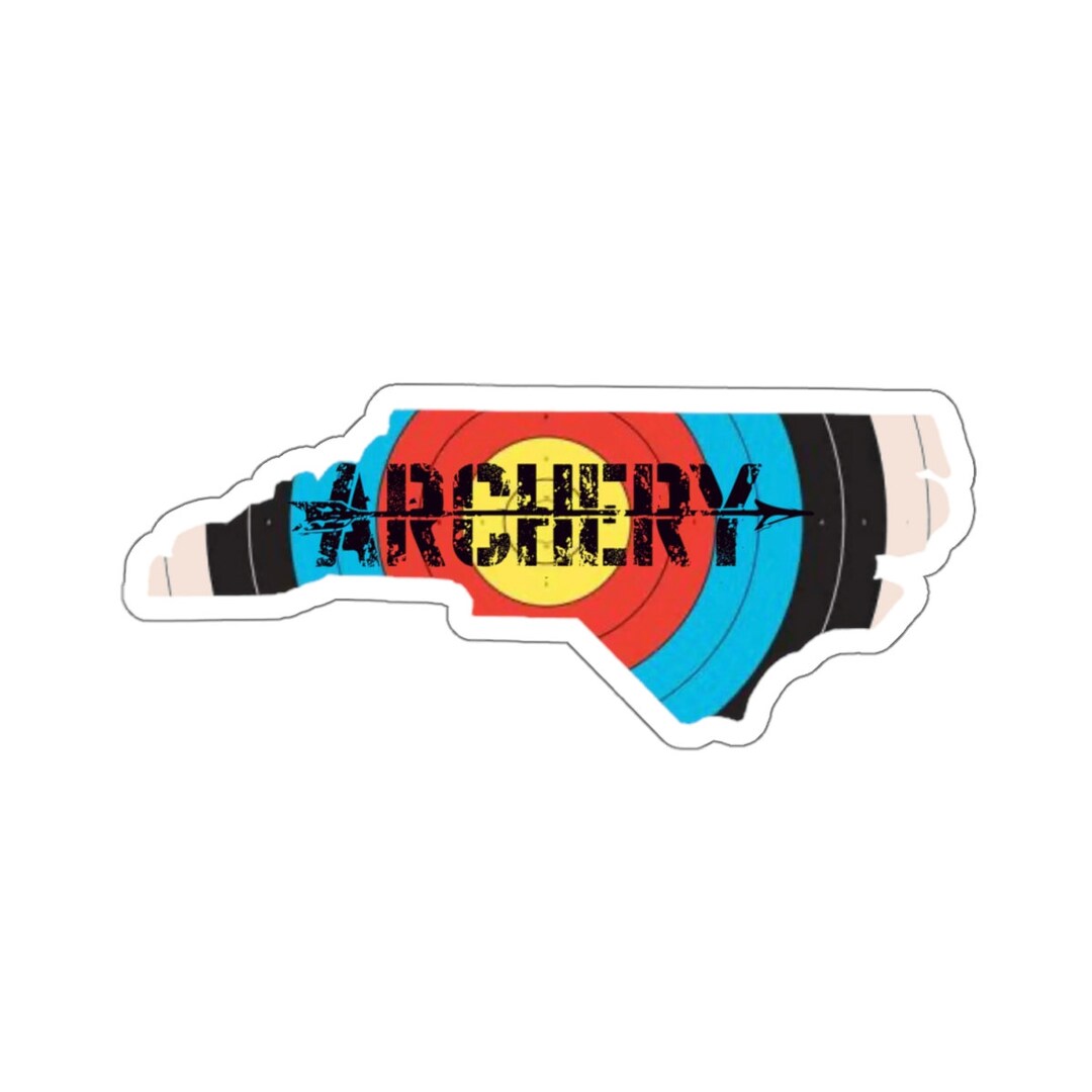 North Carolina Archery Sticker, North Carolina State Archer Sticker ...