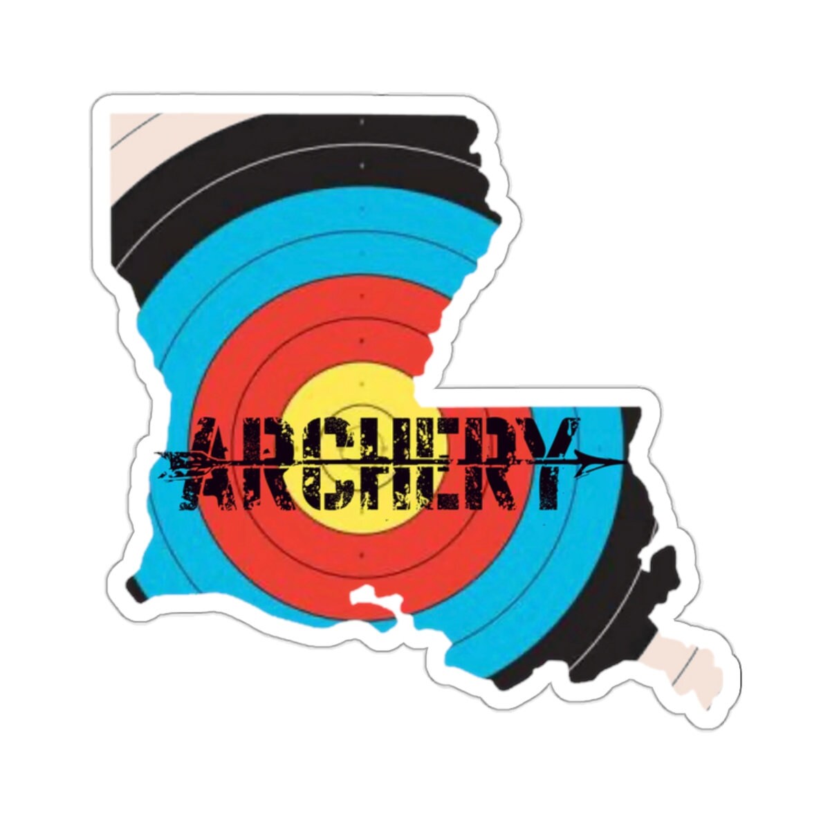 Louisiana Archery Sticker, Louisiana State Archer Sticker, Archery ...