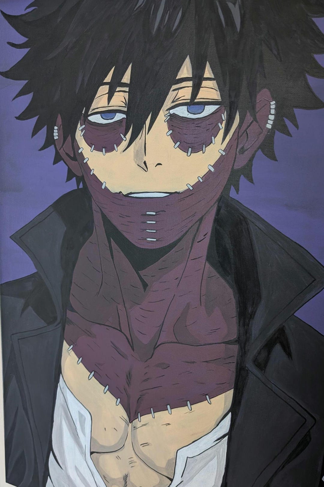 Large A1 Hand Painted My Hero Academia, Dabi - Etsy UK