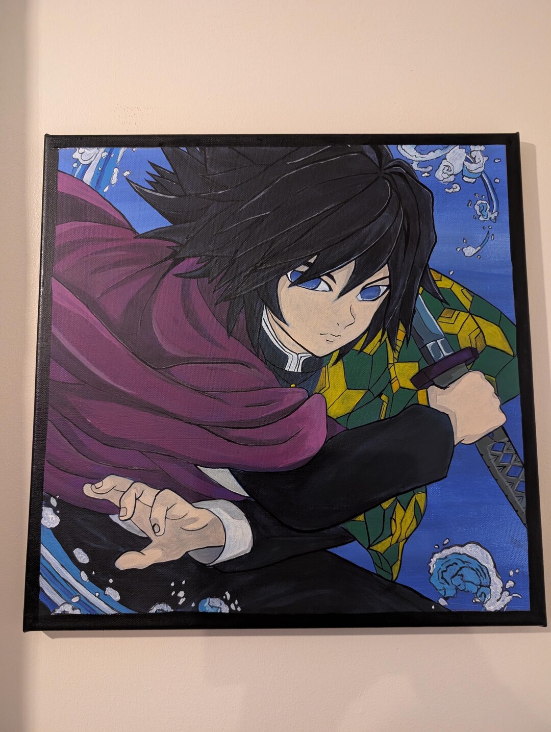 Buy Hand Painted Demon Slayer, Giyu Tomioka Online in India - Etsy