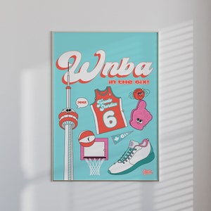 WNBA Toronto Basketball Art Print Women&#39;s Sports