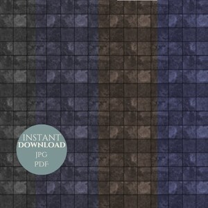 May include: A seamless pattern of dark gray, brown, and blue square tiles. The tiles have a textured surface and are arranged in a grid pattern. The pattern is suitable for use as a background or texture.