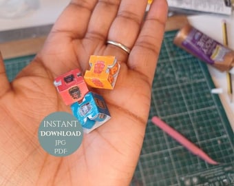 Miniature Food & Drink Cans: 1/12 Scale Printable (Digital Download)