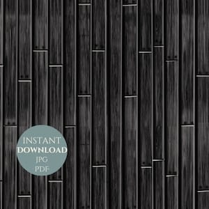 Miniature modern dollhouse printable black wooden flooring for 1.12 scale room borderless digital file instant download option JPG & PDF