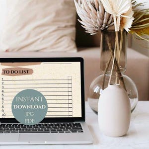 Printable Dollhouse Project Planner: To-Do List, Task Checklist (Digital Download)