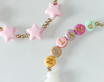 KIDS Wish Upon a Star Stack Name Bracelets