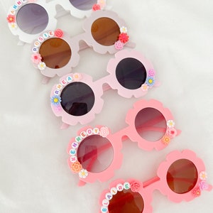 Kids Personalized Daisy Floral Sunglasses image 1