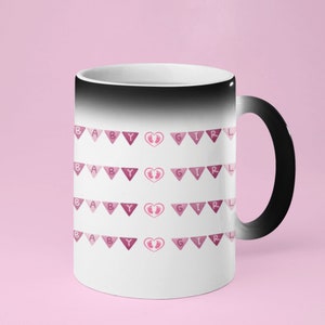 Baby girl gender reveal mug- Colour changing mug, Perfect for gender reveal parties, Baby shower mug, Baby gender reveal party.