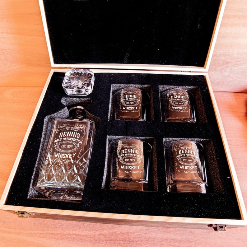 Personalized Whiskey Decanter Set