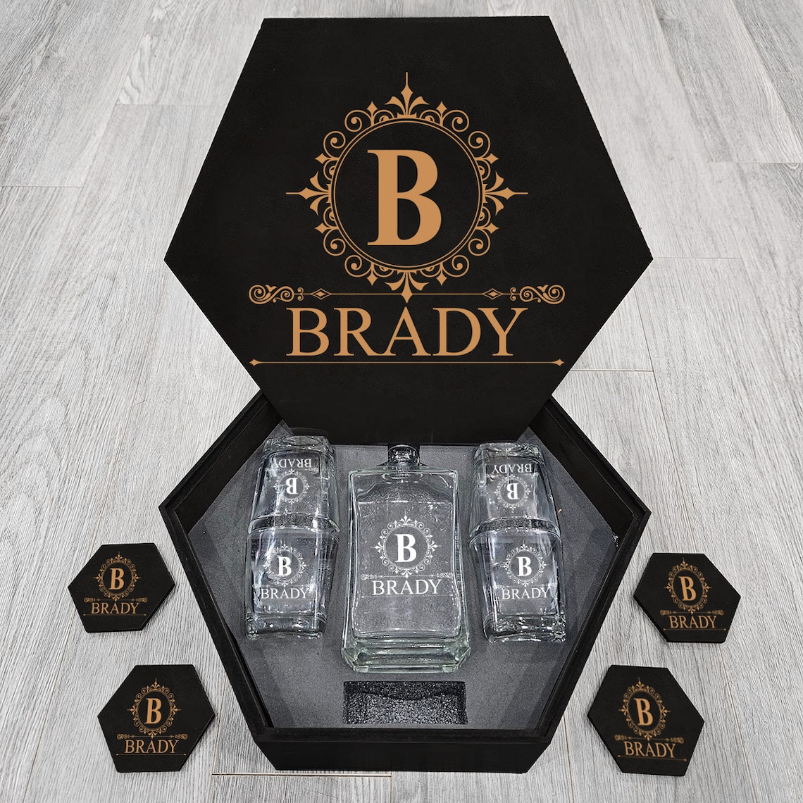 Personalized Whiskey Decanter Set