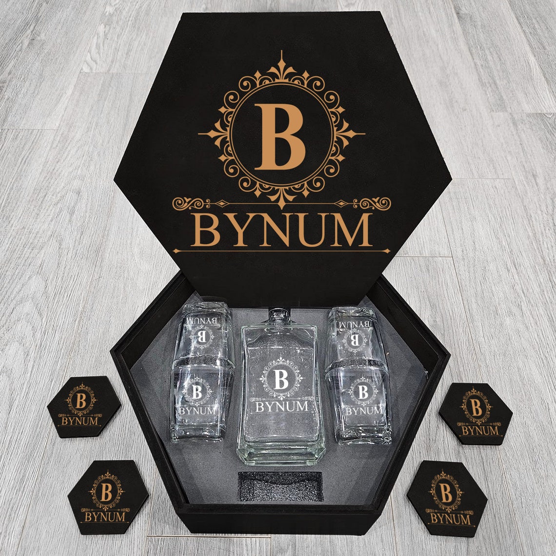Personalized Whiskey Decanter Set
