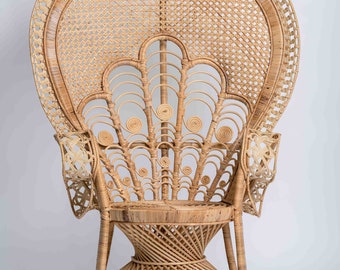 Emmanuel Peacock Chair | Rattan | In Stock