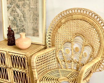 Peacock Chair | Low Back | Rattan | In Stock