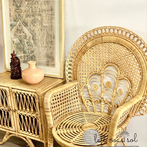 Peacock Chair | Low Back | Rattan | In Stock
