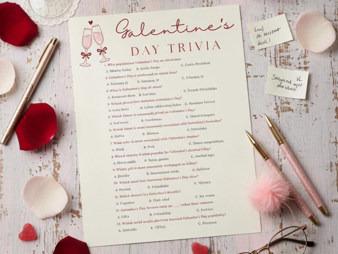 Galentine’s Day Trivia Game Printable | Girls Night Party Game ...