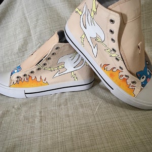 Anime Fairy Tail Custom Hand-Painted High-Top Sneakers Shoes