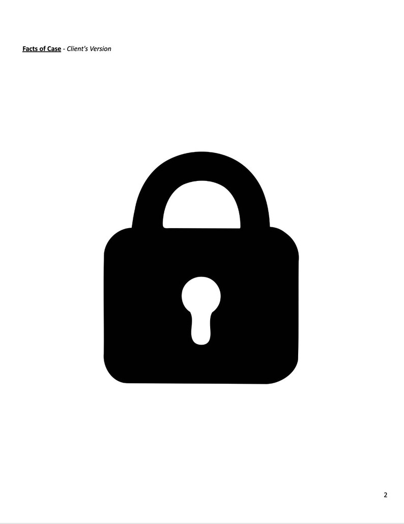 May include: A black padlock with a keyhole in the centre.
