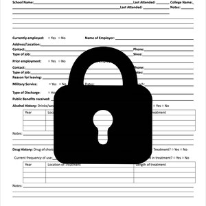 May include: A black and white lock icon with a keyhole. The icon is a symbol of privacy and security.
